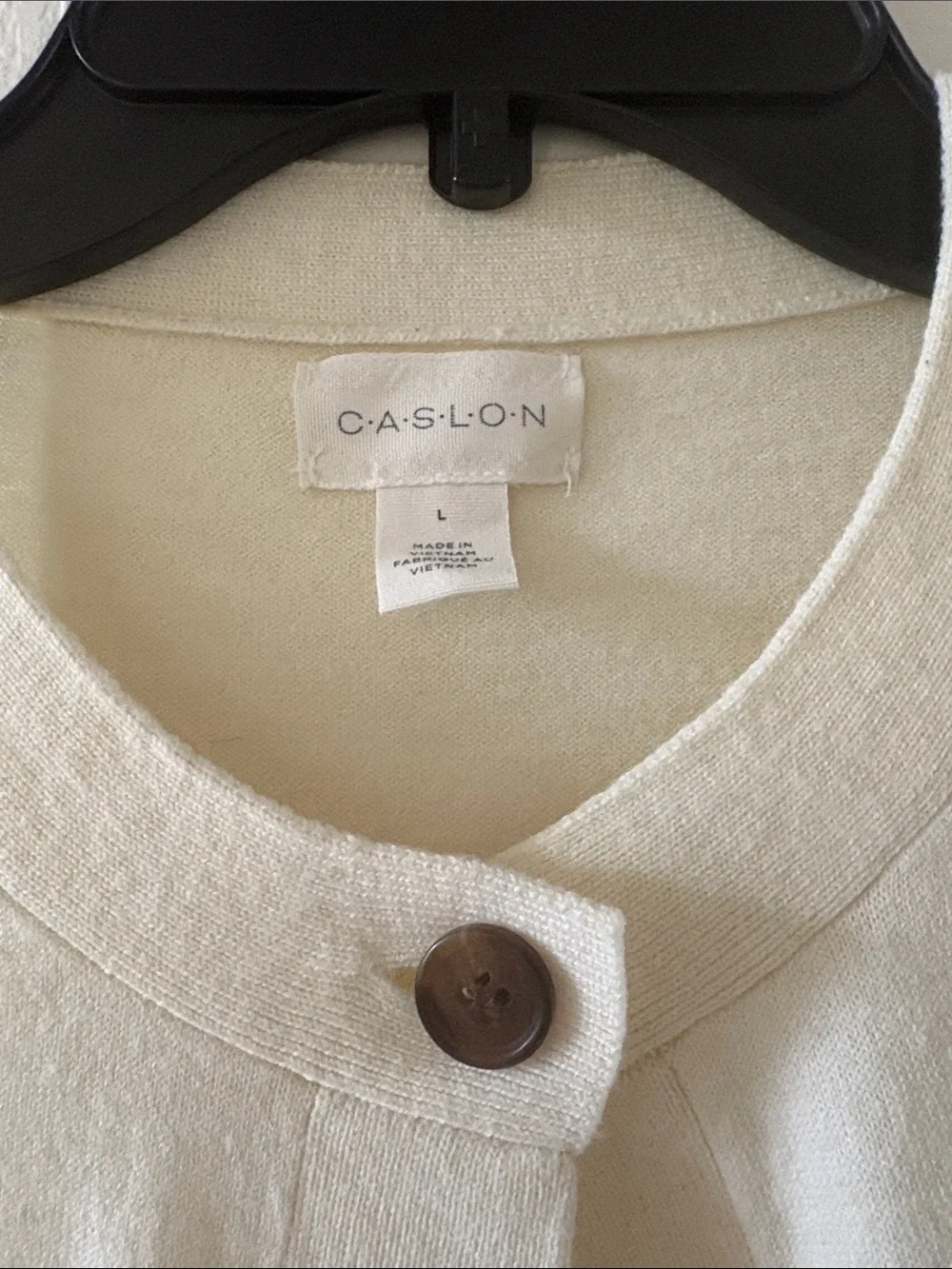 Caslon cream  Crewneck Button Cardigan